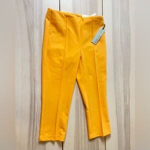 Rachel Zoe hi rise slim leg Vibrant Yellow Pants women size 8.
